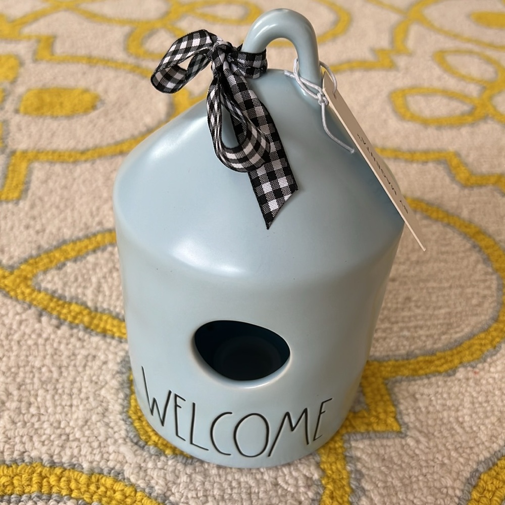 NWT Rae Dunn WELCOME Birdhouse